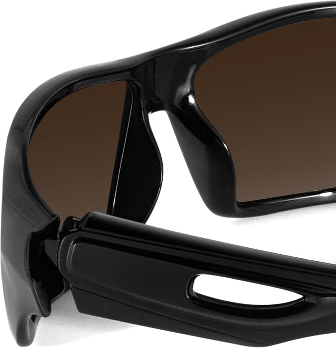 MAXJULI Polarized Wrap Around Sports Sunglasses for Big Heads Men Women UV400 Protection Sun Glasses 8232