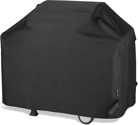 Unicook Grill Cover 55 Inch for Outdoor Grill, Heavy Duty, Waterproof, Fade Resistant, BBQ Cover with Handles/Straps/Air Vents, Compatible with Weber Charbroil Nexgrill Gas BBQs etc