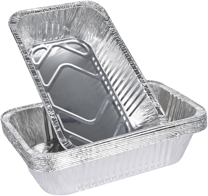 Drip Pans for Char Broil the Big Easy Oil-less Turkey Fryer 2425514W12, Disposable Heavy Duty Aluminum Foil Grease Tray Liner for Charbroil Grill, 10 Pack