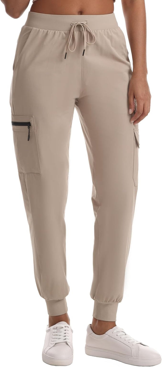 Quick Dry Women's Cargo Pants with Pockets Lightweight Hiking Joggers for Workout Athletic Casual Outdoor Camping