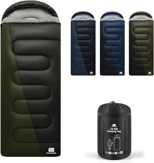 0 Degree XXL Sleeping Bags for Adults Cold Weather,Camping Sleeping Bag with Compression Sack for Winter Hiking, Hunting,Traveling