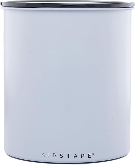 AirScape Planetary Design Kilo Coffee Storage Canister - US Patented Inner Plunger Lid Removes Excess Oxygen - Don't Buy airtight, Buy AIR-Less - Holds 2.2 lbs Coffee Beans - (Matte Gray)
