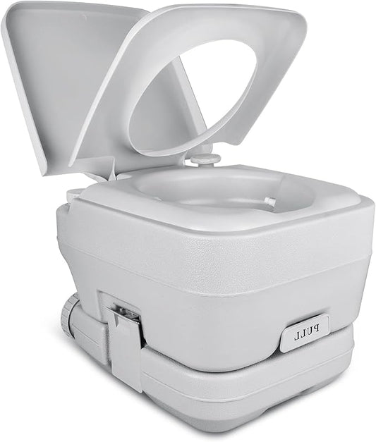 YITAMOTOR 3.2 Gallon RV Toilet, Composting Camping Portable Toilet with Odor-Sealing Slide Valve, Double Water Spouts, Leakproof for Adults, Hiking, Outdoors, Travel, Camping, Hiking