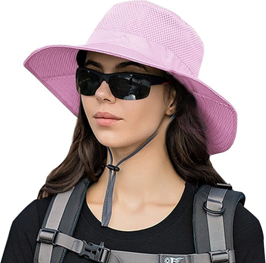 Sun Hats for Men Women Fishing Hat UPF 50+ Breathable Wide Brim Summer UV Protection Hat