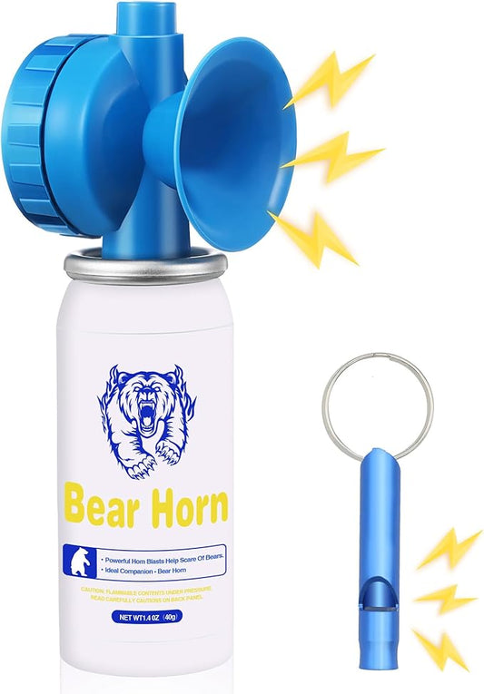 1.4oz Bear Horn Self Defense,130dB Loud Mini Safety Bear Air Horn,Heard Up to 0.5-Miles Away,Bear Alarm Scare Bears, Ideal for Hiking,Camping and Outdoor Protection