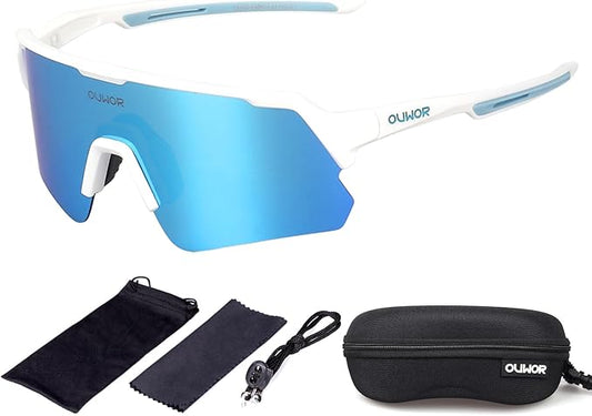 Polarized Cycling Glasses for Men Women Youth, UV400 Mountain Bike Sunglasses for Bicycle Mtb Running Fishing Baseball