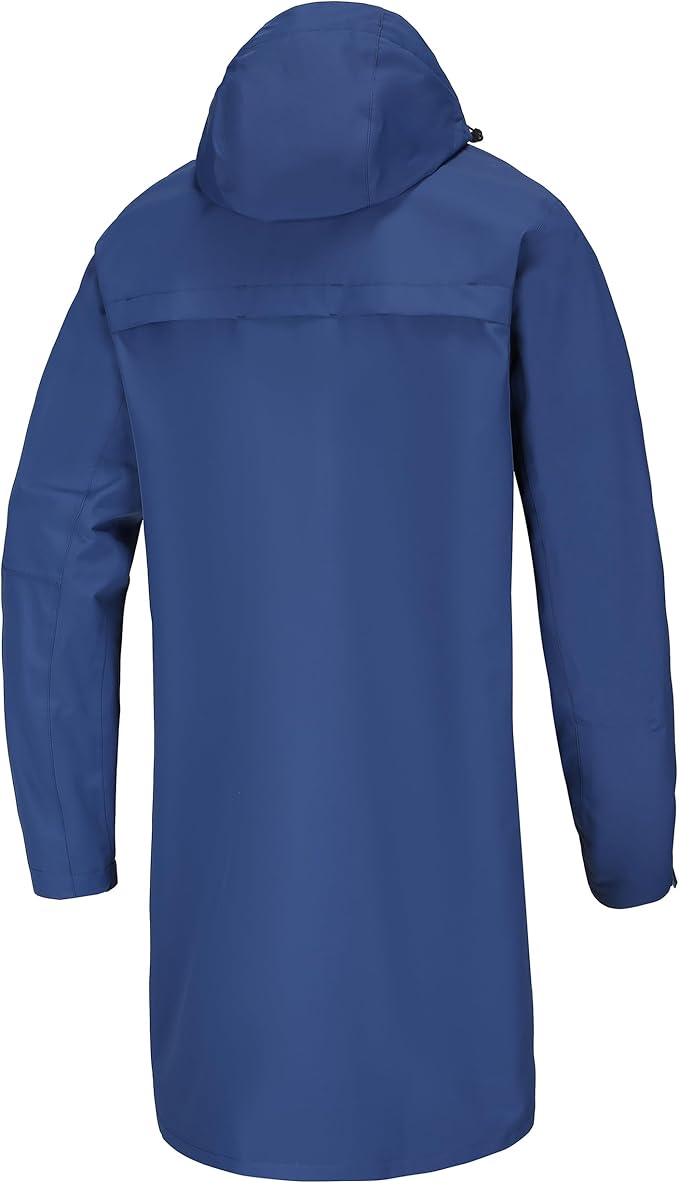 Rain Jacket Men,Waterproof Breathable Long Raincoat with Hood Mesh Lining,Windbreaker for outdoor activities