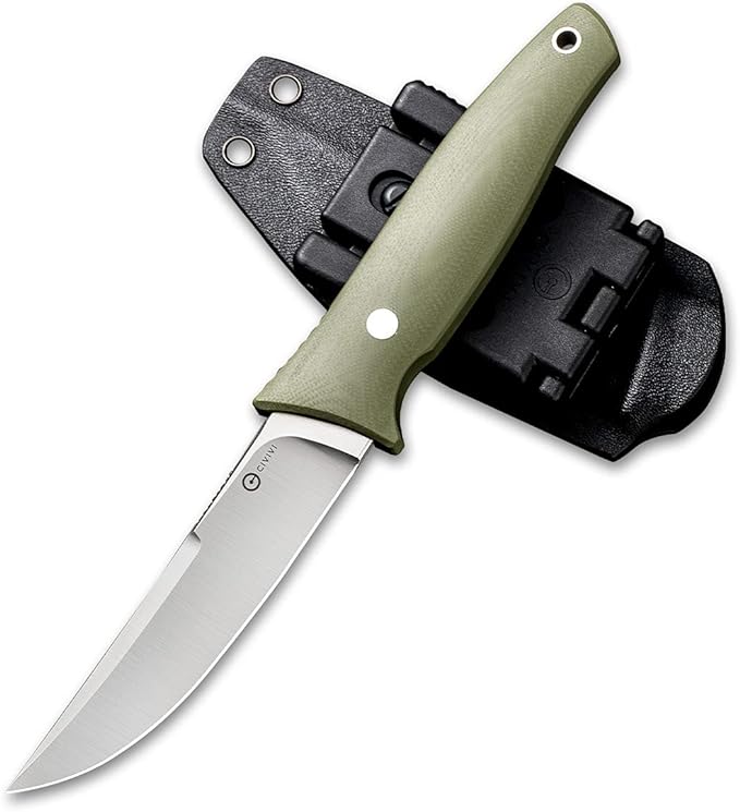 CIVIVI Tamashii Fixed Blade Knife with 4.07’’ D2 Blade G10 Handle, Kydex Sheath, T-clip for EDC Outdoor Carry C19046-2