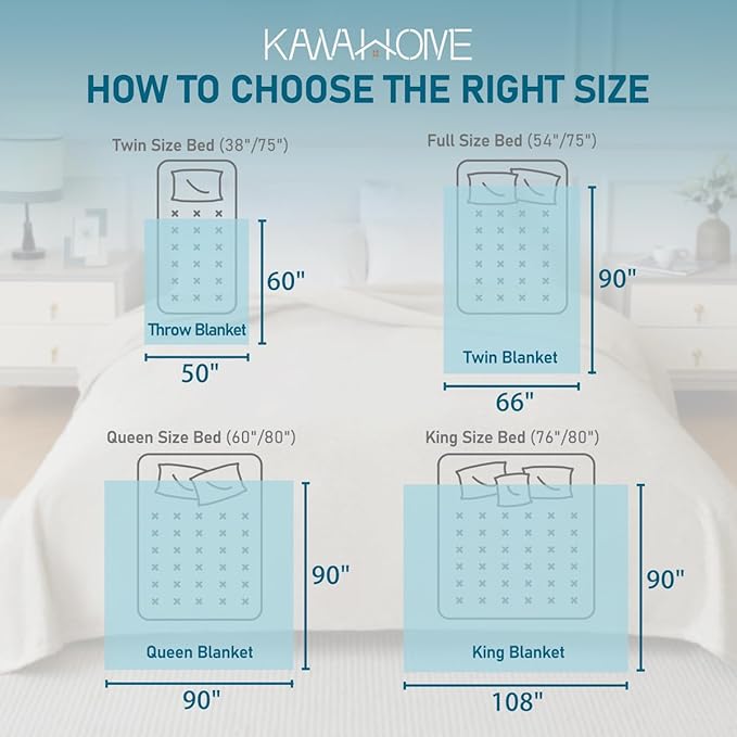 KAWAHOME Summer Sweatshirt Blanket Twin Size for Bed-Lightweight Breathable Blankets,Soft Thin Knit Jersey Blanket for Hot Sleepers,66 X 90 Inches, Heather Grey
