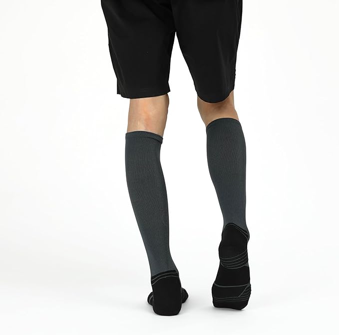 WANDER 3-6 Pairs Men's Athletic Run Cushion Over-the-Calf Tube Socks