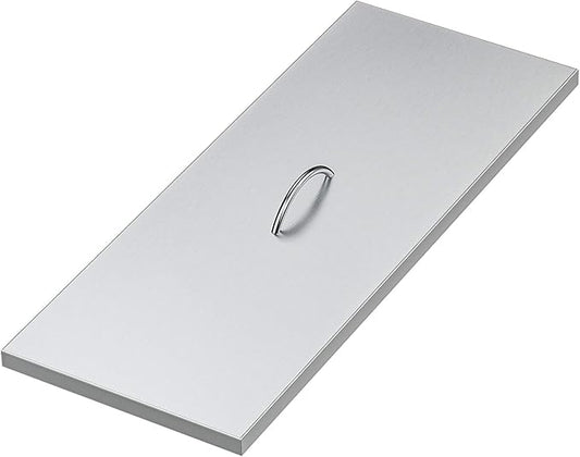 Stanbroil Fire Pit Burner Pan Cover 33" x 13", Fits 30 x10 Inches Drop-in Burner Pan, Stainless Steel