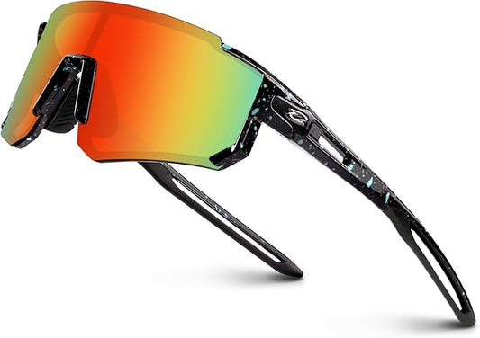 RIVBOS Youth Baseball Sunglasses for Kids(Boys&Girls) Polarized UV Protection Cycling Glasses RYS008