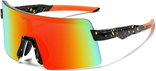 OMEKOL Two Sizes For Adults and Youth Polarized Sunglasses Men Women Outdoor Sport Baseball Glasses UV400 Cycling Eyewear