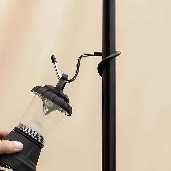 4PCs Garage Shelving Storage and Outdoor Camping Lantern Hooks, Non-Slip Bird Feeder and Kitchen Shelving Pole Hooks
