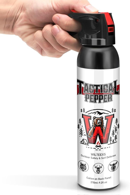 Powerful Compact Pepper Spray, Outdoor Personal Protection, Maximum Strength for Camping, Hiking, Outdoor Activities