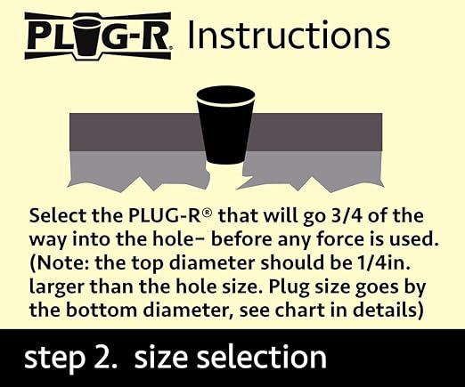 Plug-R 1 1/8" Asphalt Plugs, 25 Pack - Quick Fix Driveway & Pavement Repair, Easy Application, Weather Resistant Blacktop Patch for Potholes