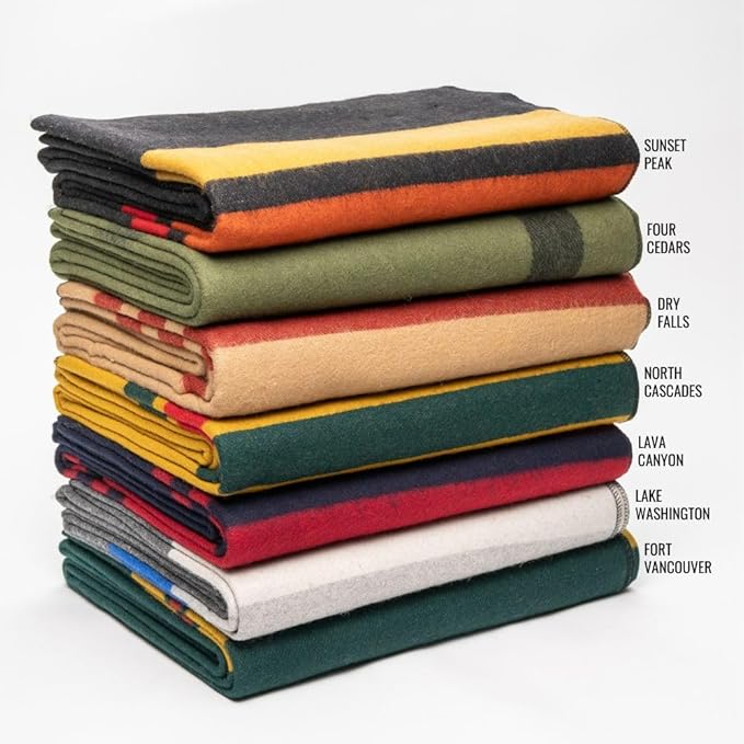 Arcturus Military Wool Blanket - Warm, Thick, Washable - Great for Outdoors, Camping, Stadium Blanket, Picnics, Travel - Car & Bushcraft Survival Kits, Large 64in x 88in 4.5 lb