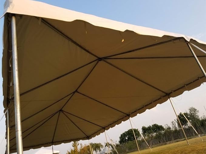 Party Tents Direct 20'x40' Weekender West Coast Tent Frame Party Tent, Red, White and Blue, PVC Top With Storage Bag, Tents for Parties, Weddings, Birthdays, Banquets, Fiestas, Workshop, Outdoor Event