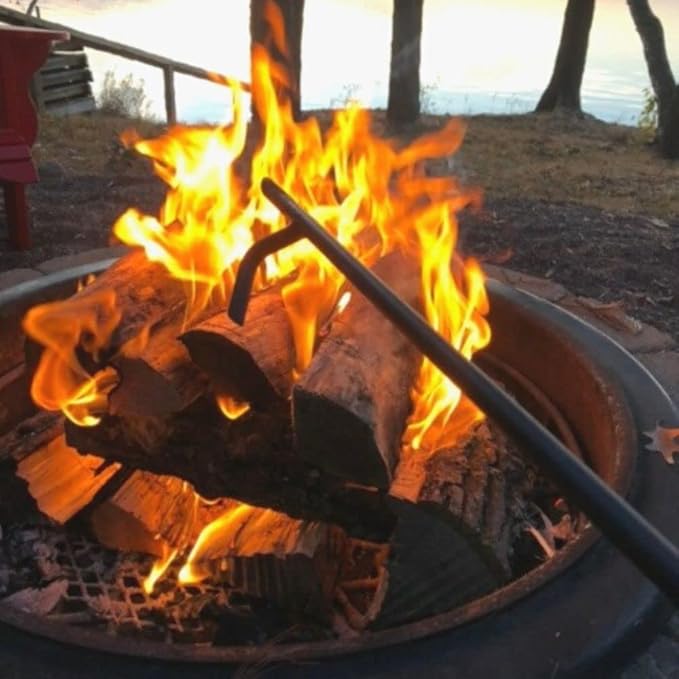 Walden Backyards Fire Pit Poker 36" - Legacy High Temperature Heavy Duty Steel Firepit Tool with Built-in Bottle Opener for Outdoor Pits and Campfire - 36"