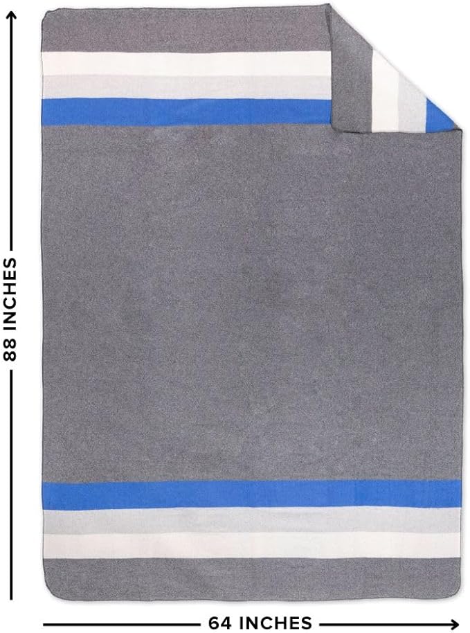Arcturus Military Wool Blanket - Warm, Thick, Washable - Great for Outdoors, Camping, Stadium Blanket, Picnics, Travel - Car & Bushcraft Survival Kits, Large 64in x 88in 4.5 lb