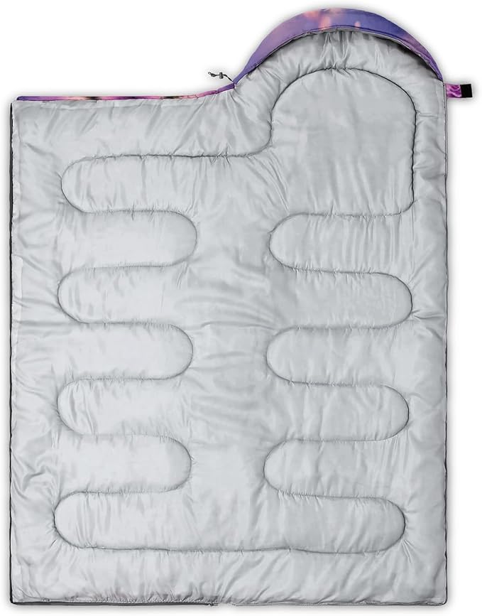AILONEN Girls Pink Camping Sleeping Bags,Lightweight & Waterproof,3 Season Warm & Cool Weather,Cute Bow Duck Print Sleeping Bags for Kids,Girls,Adults Travelling,Outdoors