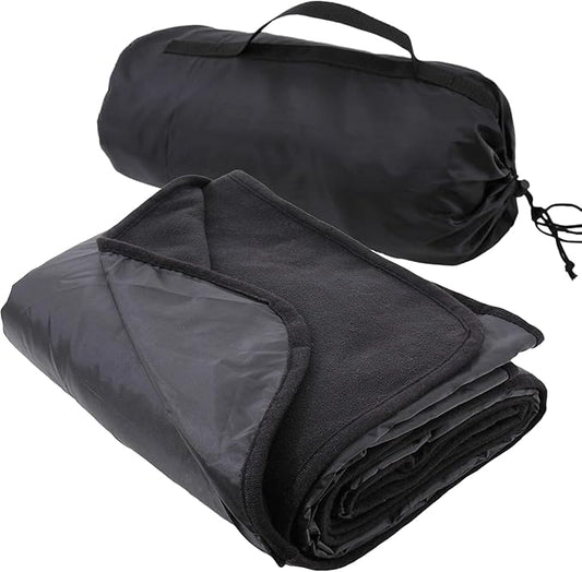 Threadart Outdoor Rainproof & Windproof Thick Stadium Blanket | for Camping, Picnic, Sports, Festivals, Football, Baseball, Concerts, Parks, Beach 55" x 79"