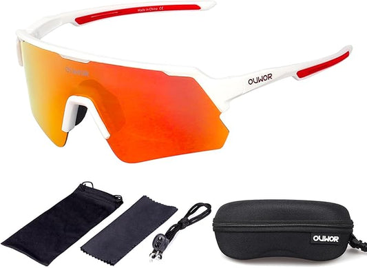 Polarized Cycling Glasses for Men Women Youth, UV400 Mountain Bike Sunglasses for Bicycle Mtb Running Fishing Baseball