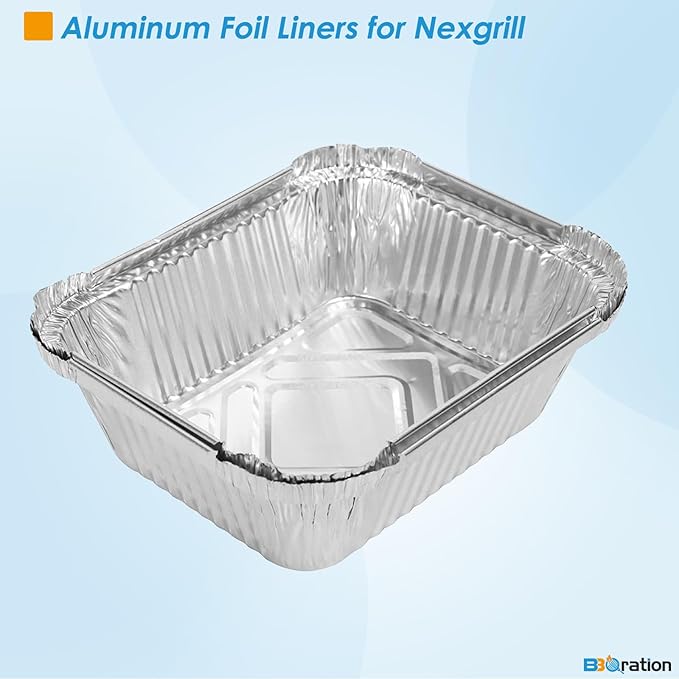 Aluminum Drip Liner for Nexgrill Parts 720-0830X 720-0830H 720-0888 720-0864 720-0958A 720-0896B 720-0896, 20-Pack Grease Catcher Drip Liner for Nexgrill Replacement Parts