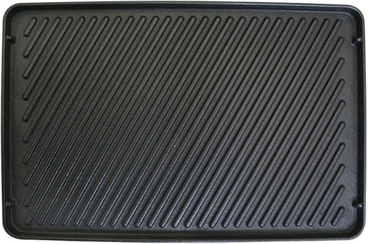 Swissmar Replacement Grill Plate for Classic, Stelvio, Zermatt & Eiger Raclette Models – Reversible Cast Iron Griddle Hot Plate for Indoor Electric Grilling, BBQ, and Griddle Cooking