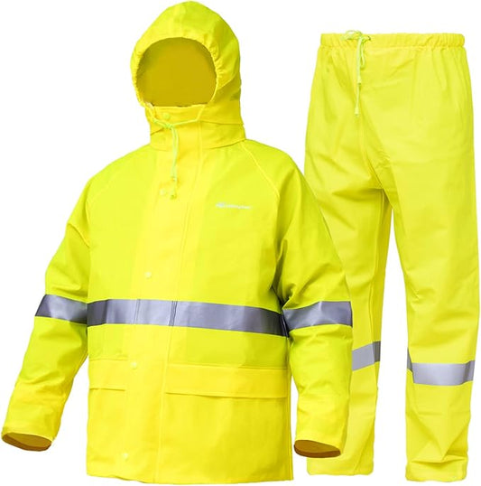 Rain Suits for Men Waterproof Heavy Duty Rain Gear Women Jacket Coat with Pants