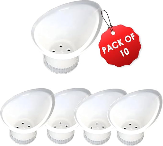 WASH+OUT Eye Wash Cup Kit – Portable Eyewash Cup and Eye Rinse Solution Accessory – Emergency Eye Wash Cup for Eye Care, First Aid Kit, Clear Eyes Flush, Eyewash Cups Disposable - 10 Pack