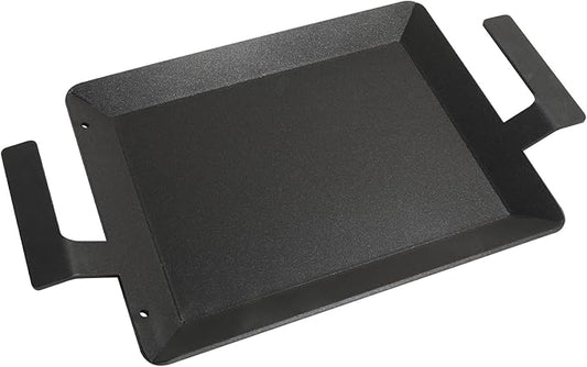 Carbon Steel Griddle for Gas Grill, Universal Carbon Cooking Griddle for Induction Cooktop, 17'' x 10'' Non-Stick Stove Flat Top Pan for Stove Top, Gas Grill, Cooktop, Electric