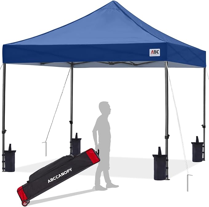 ABCCANOPY Patio Pop Up Canopy Tent 10x10 Commercial-Series (Navy Blue)