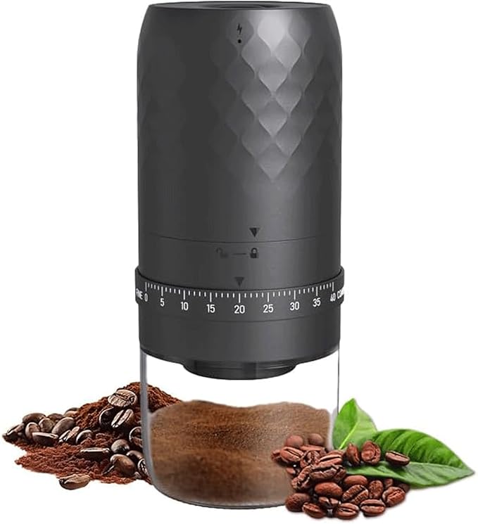 Coffee Grinders for Home Use,Portable Burr Coffee Bean Grinder Electric with Cleaning Brush,20 Cups Per Charge,Espresso Grinder for Travel, Camping, Home & Office.