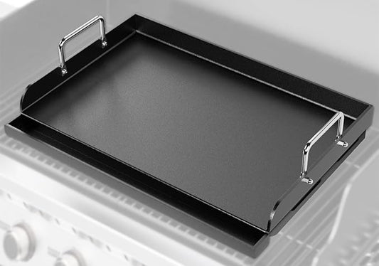 Universal Griddle for Gas Grill - 17" x 13" Flat Top Grill Plate with Nonstick Ceramic Coating, Griddle Insert for Gas Stove, Outdoor Camping & Tailgating