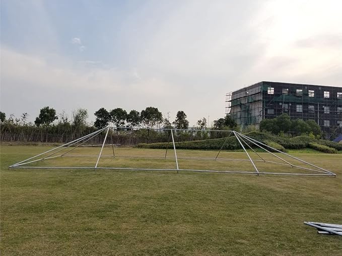 Party Tents Direct 20'x40' Weekender West Coast Tent Frame Party Tent, Red, White and Blue, PVC Top With Storage Bag, Tents for Parties, Weddings, Birthdays, Banquets, Fiestas, Workshop, Outdoor Event