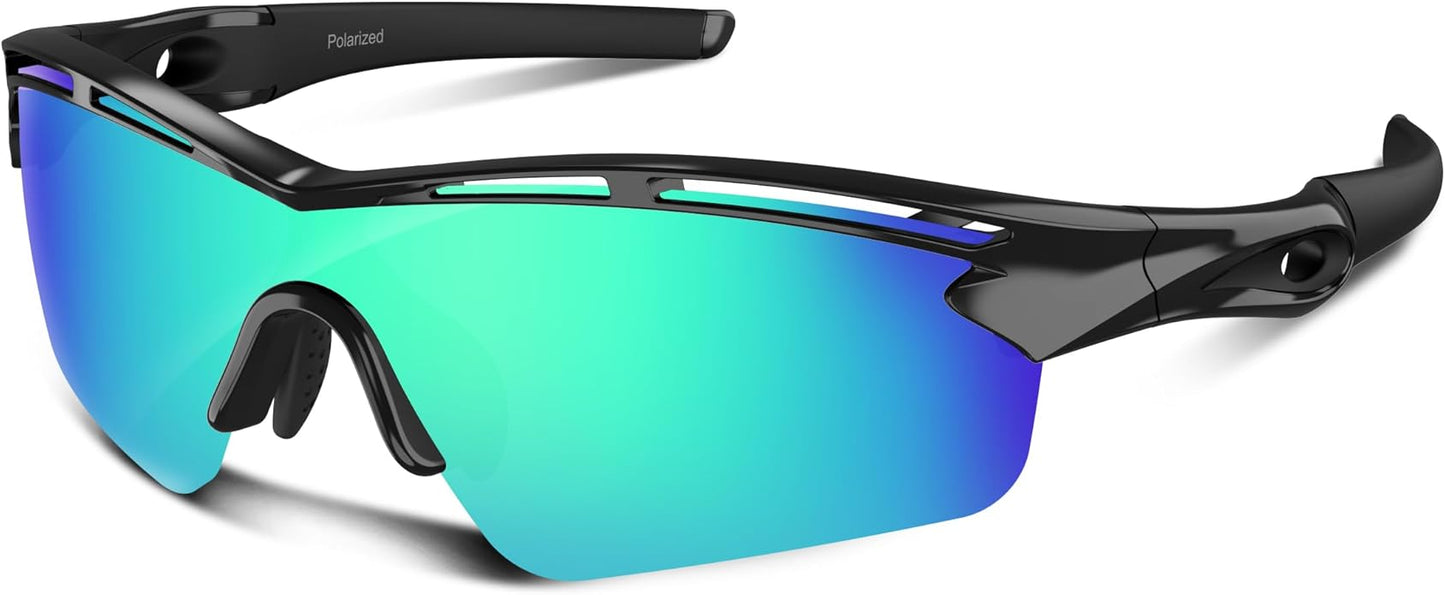 Rosemal Sports Sunglasses Polarized Cycling Sunglasses Running Driving Fishing Hiking for Men Women UV400 TAC TR90