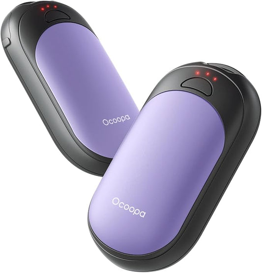 OCOOPA Magnetic Hand Warmers Rechargeable 2 Pack, AI Electric Handwarmers, Fast Heating, 3-Settings, UL Certified, Portable Heater, Gloves Fitting, Travel Essentials, Gifts Women Men, UT3 Lite