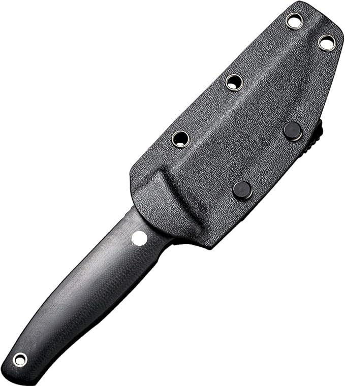 CIVIVI Tamashii Fixed Blade Knife with 4.07’’ D2 Blade G10 Handle, Kydex Sheath, T-clip for EDC Outdoor Carry C19046-1