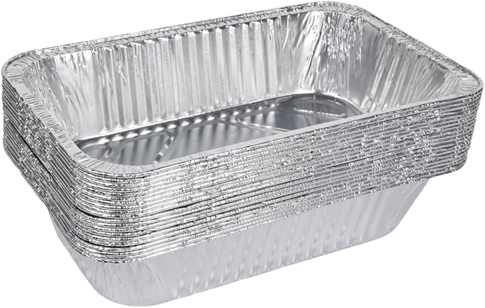 Drip Pans for Char Broil the Big Easy Oil-less Turkey Fryer 2425514W12, Disposable Heavy Duty Aluminum Foil Grease Tray Liner for Charbroil Grill, 20 Pack