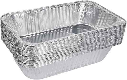 Drip Pans for Char Broil the Big Easy Oil-less Turkey Fryer 2425514W12, Disposable Heavy Duty Aluminum Foil Grease Tray Liner for Charbroil Grill, 20 Pack