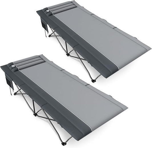 TIMBER RIDGE Extra Wide Heavy Duty Camping Cot for Adult, Easy Set Up Oversized Sleeping Cot with Carry Bag for Camping, Travel and Outdoors, Support up to 450lbs