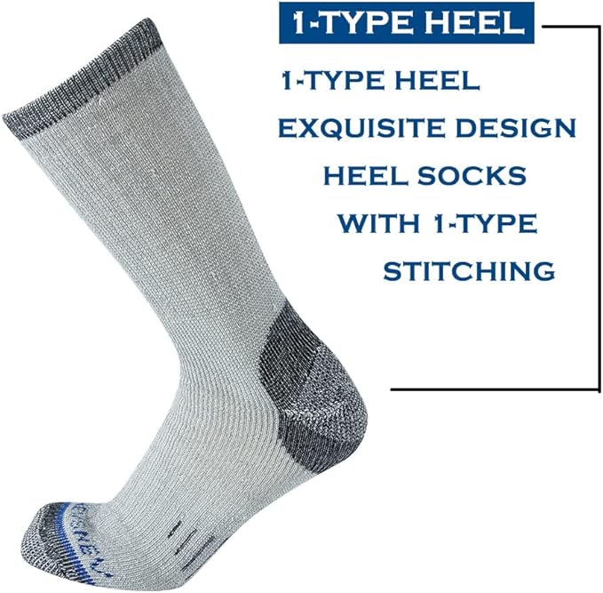 Merino Wool Men Crew Socks Warm Socks Athletic Socks for Men, Suitable for Hiking,Trekking,Camping …