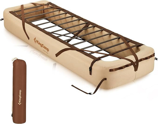 KingCamp Air Mattress Frame, Portable Inflatable Camping Cot Base Heavy Duty Bed Frame for Outdoor Travel & Home Tent (Bed Frame Only, Air Pump and Mattress Not Included)