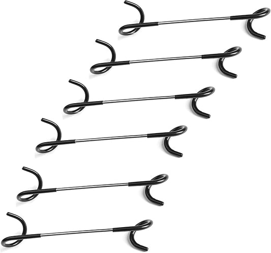 6PCs Garage Shelving Storage, Outdoor Camping Lantern, Kitchen Shelving Pole Hooks