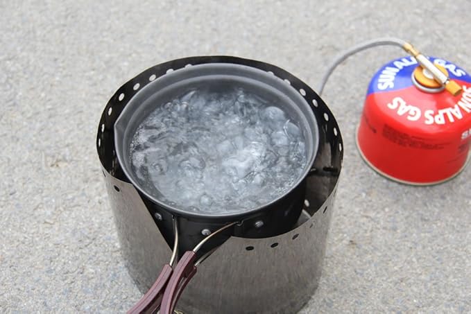 HUIOP Wind Shield, Ultralight Ultra-Thin Titanium Outdoor Camping Stove Wind Shield Screen Windproof Plate