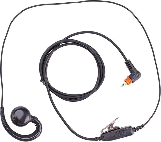 Motorola SL300 Earpiece & TLK 100 Walkie Talkie Headset | SL3500e/SL7550 Radio Headset with Mic PTT | Compatible with Motorola SL300/TLK100/SL1K/SL1M/SL4000(C-Shape, 1 Pack)