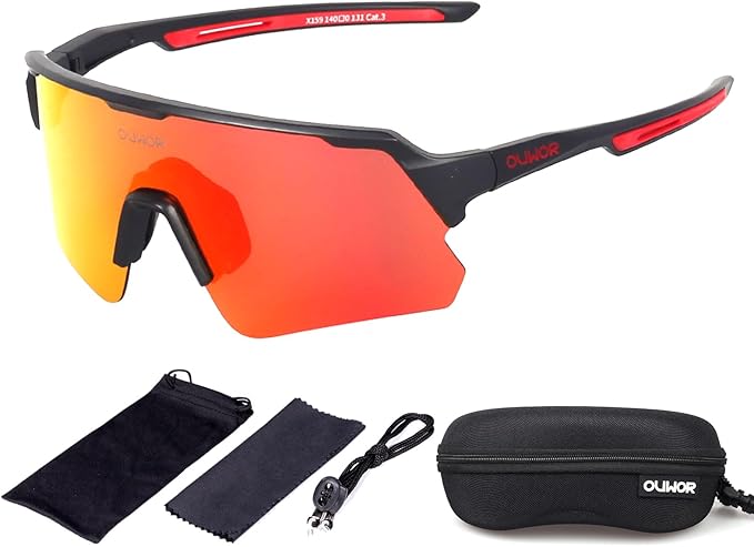 Polarized Cycling Glasses for Men Women Youth, UV400 Mountain Bike Sunglasses for Bicycle Mtb Running Fishing Baseball