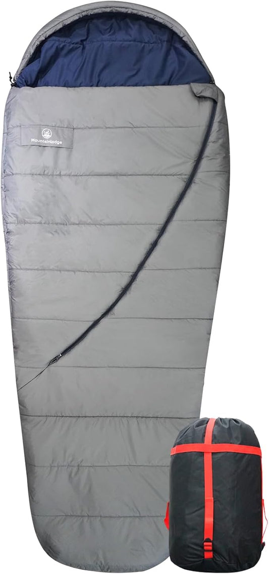 Balance Sleeping Bag for Adult,Cold&Warm Weather with Compression Sack and Water Resistant for Family Camping,Travel and Car Camping