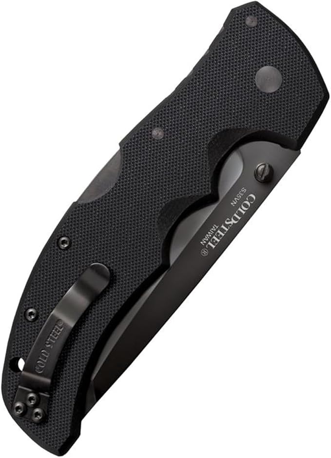 Cold Steel Recon 1 4" S35VN Razor-Sharp Blade 5.375" G-10 Handle Tactical Folding Knife w/Tri-Ad Lock, Ambidextrous Pocket/Belt Clip